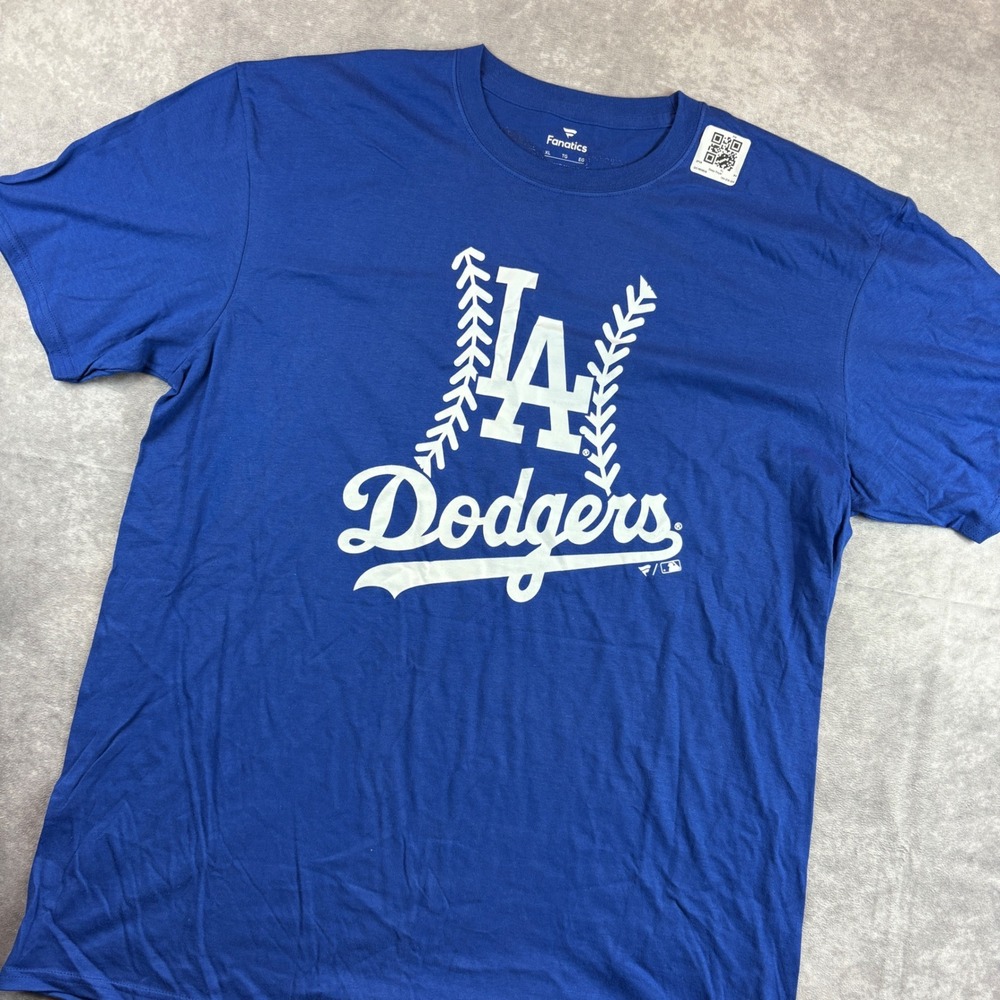 Fanatics T-Shirt Mens XL Blue LA Dodgers Will Smith 16 Graphic Baseball Tee NWOT